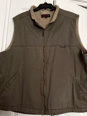 Wolverine Jaxon Sherpa‑Lined Canvas Vest